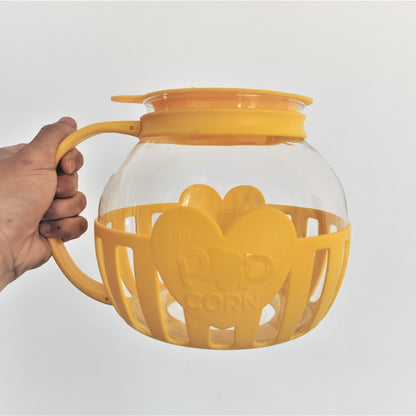 Microwave Micro-Pop Popcorn Pot Glass Plastic Cover