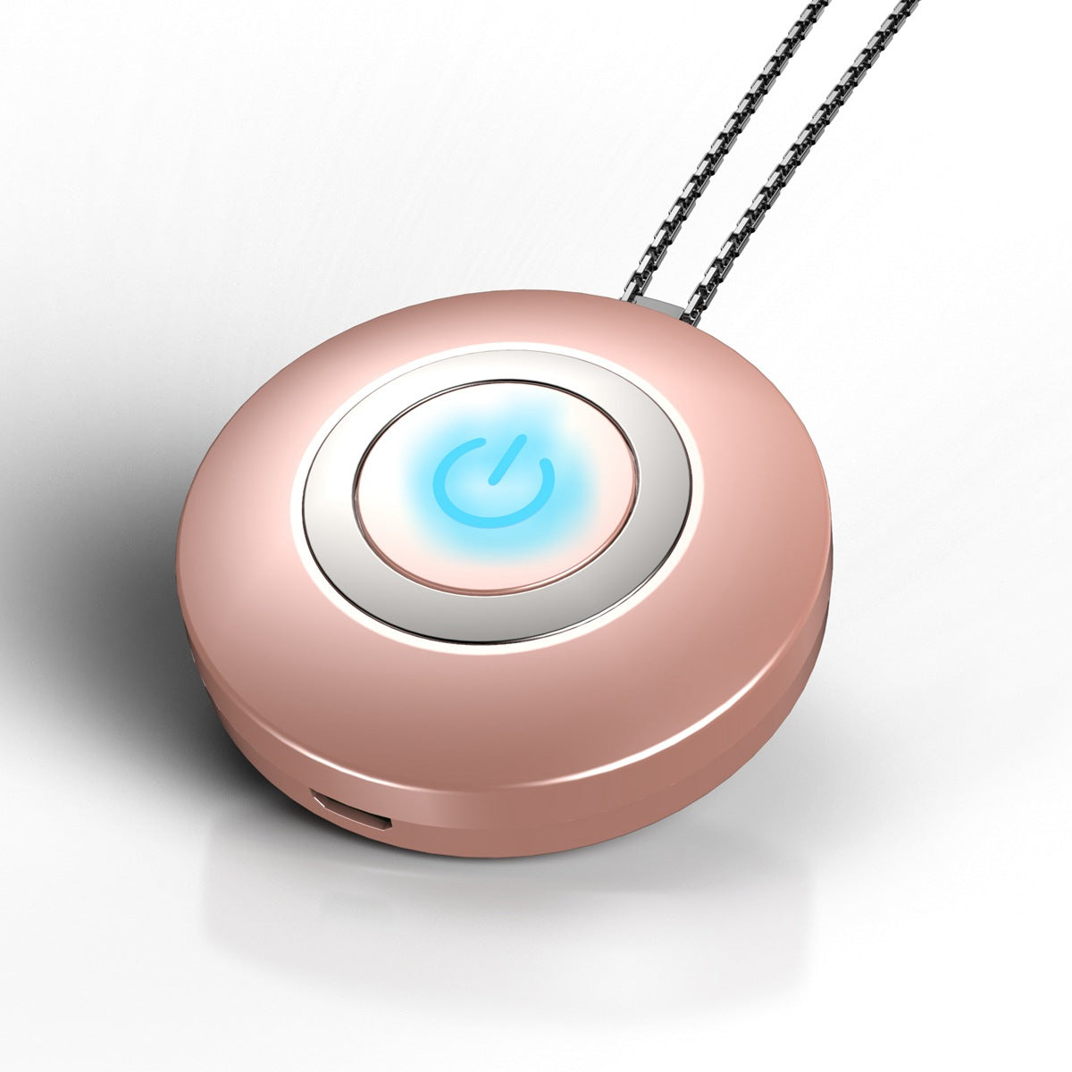 Portable negative ion air purifier necklace