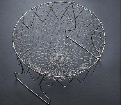 Blasting Net Basket Round Reinforced Stainless Steel