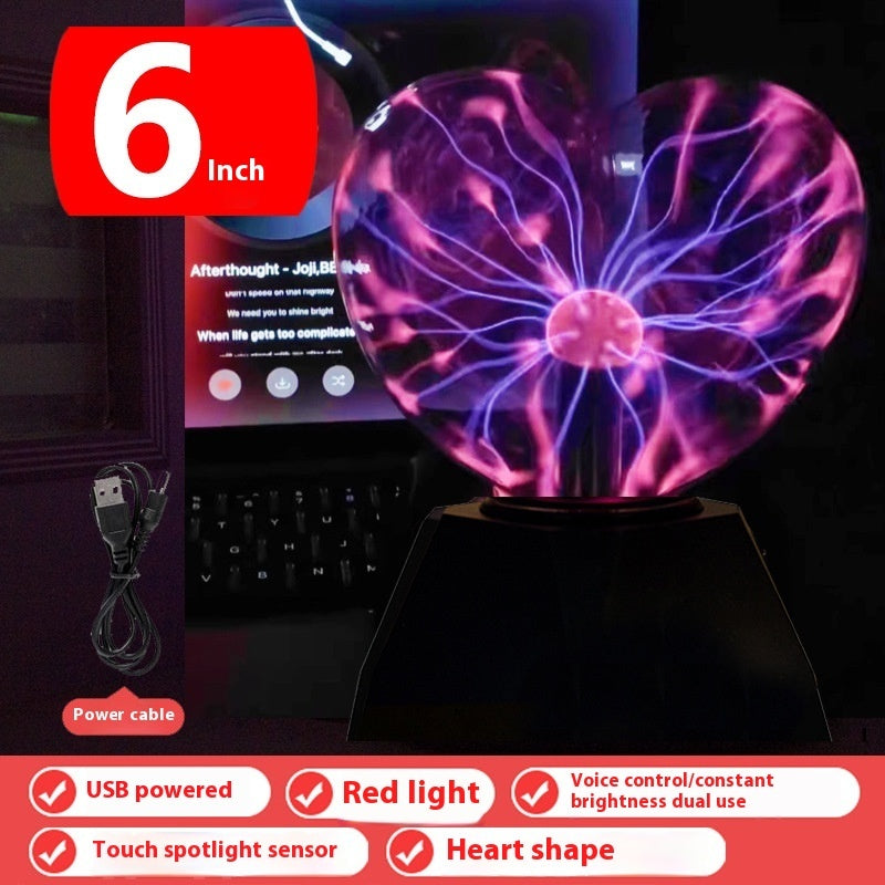 Plasma Lightning Ball Electronic Magic Light Electrostatic Induction Ball Magic Ball With Music 4 Inch 5 Inch  6 Inch