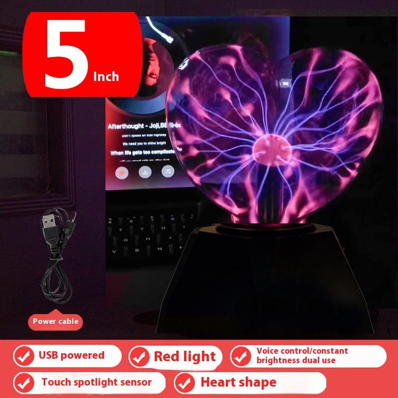 Plasma Lightning Ball Electronic Magic Light Electrostatic Induction Ball Magic Ball With Music 4 Inch 5 Inch  6 Inch