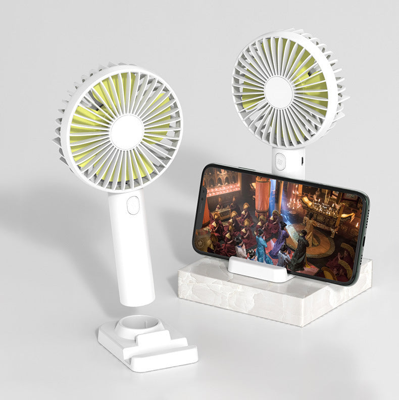 Mini handheld mini fan portable desktop stand