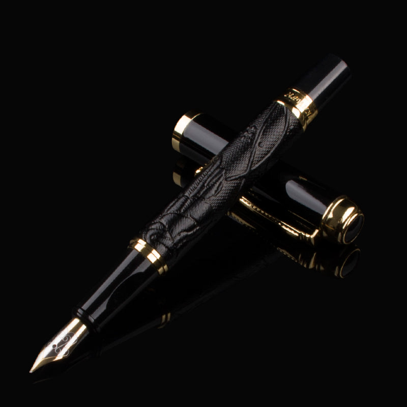 Embossed barrel ink pen fountain pen