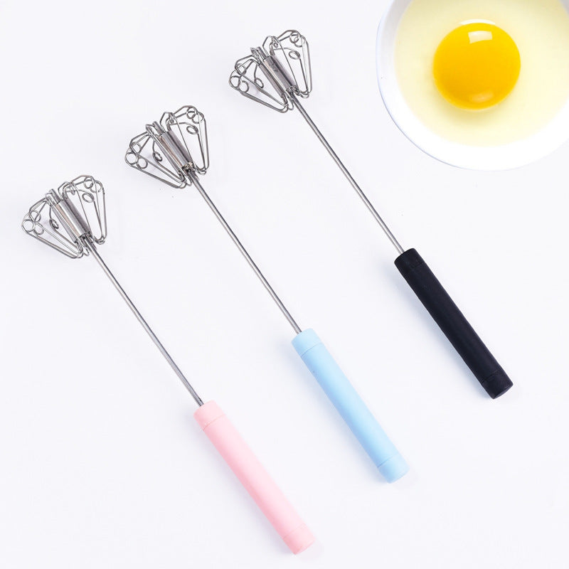 Household Stainless Steel Semi-automatic Egg Beater