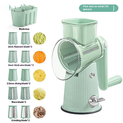 Household Vegetable Cutting Hand Roller Multifunctional Shredder