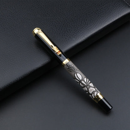 Embossed barrel ink pen fountain pen