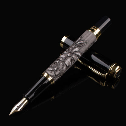 Embossed barrel ink pen fountain pen