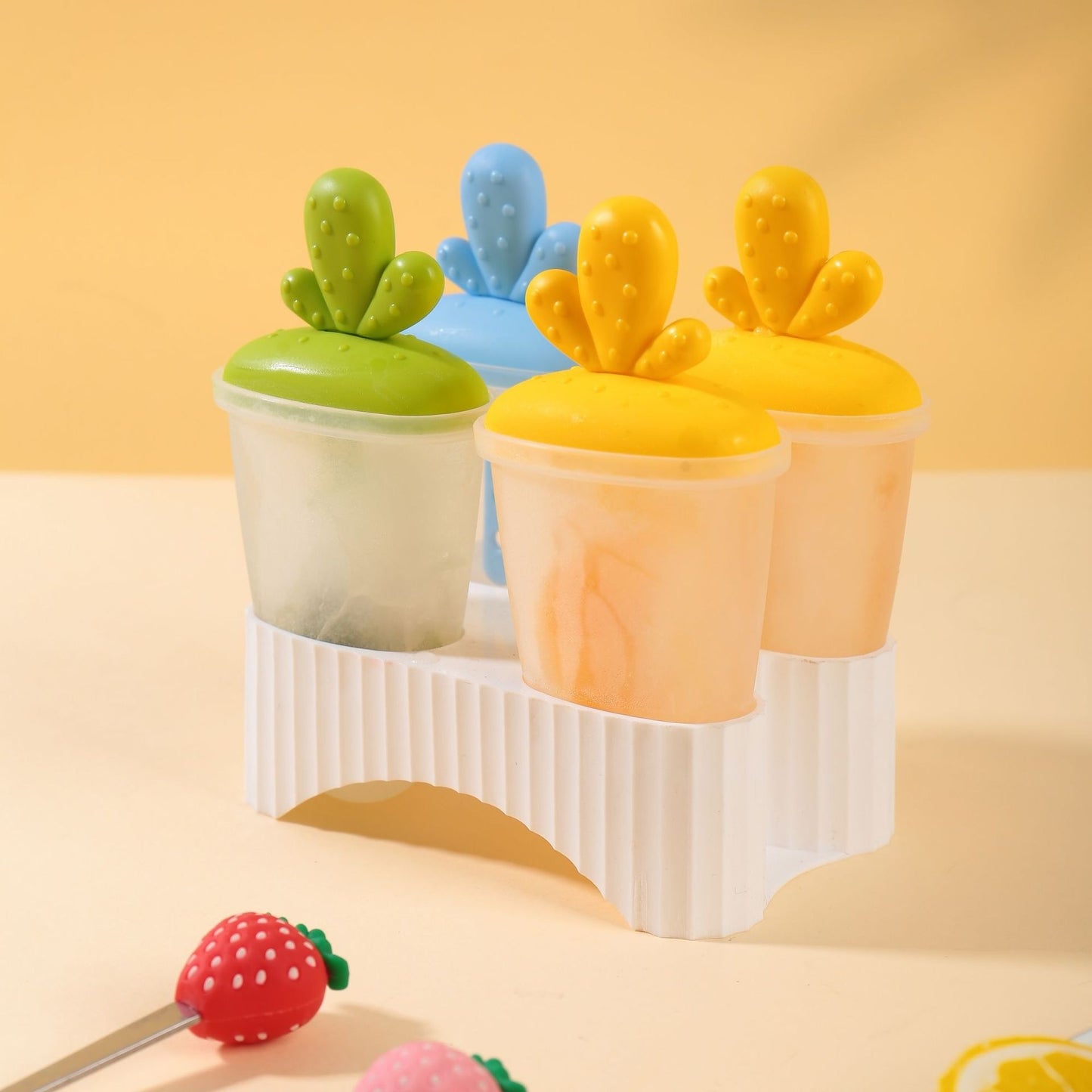 Cactus Four Grid Six Grid Ice Lollipop Mould Ice-cream Mould