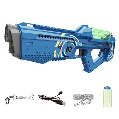 Automatic Summer Electric Water Gun With Light Rechargeable Continuou Firing Party Game Kids Space Splashing Toys For Boys Gift