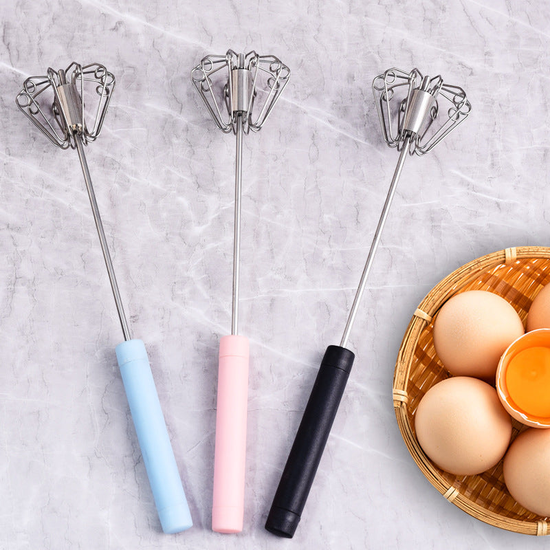 Household Stainless Steel Semi-automatic Egg Beater