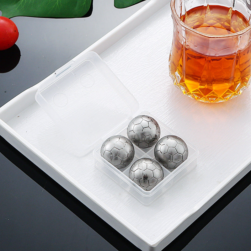 Stainless Steel Ice Particles Whisky Stone Bar Whiskey Cooling Wine Set Can Be Recycled