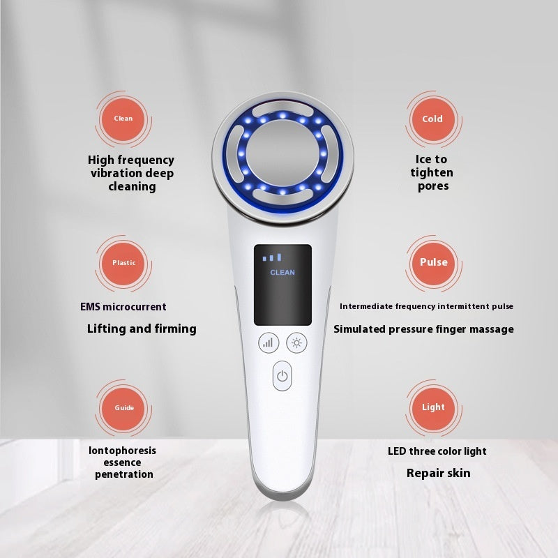 Hot And Cold Pulse Beauty Instrument Facial Vibration Massage Instrument