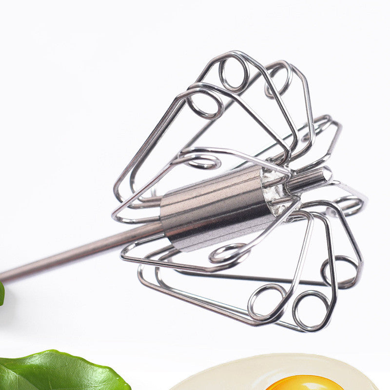 Household Stainless Steel Semi-automatic Egg Beater