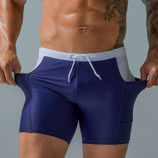 Professional Swimming Trunks With Side Pockets