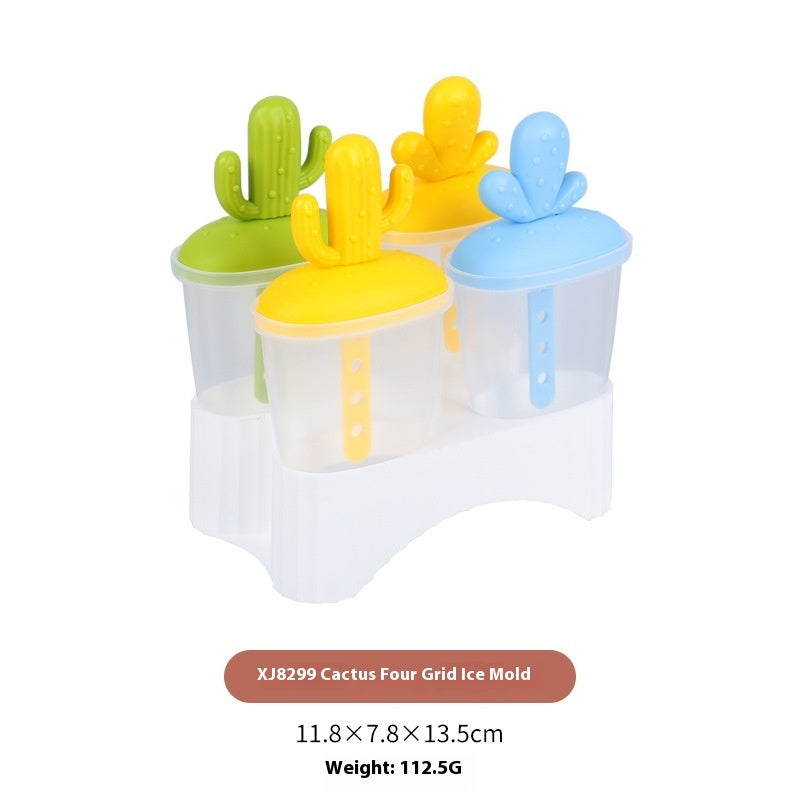 Cactus Four Grid Six Grid Ice Lollipop Mould Ice-cream Mould