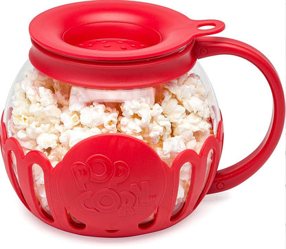 Microwave Micro-Pop Popcorn Pot Glass Plastic Cover