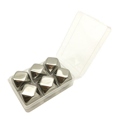 Stainless Steel Ice Cube Rhombus Quick-frozen Cold Wine