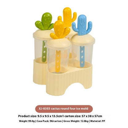 Cactus Four Grid Six Grid Ice Lollipop Mould Ice-cream Mould