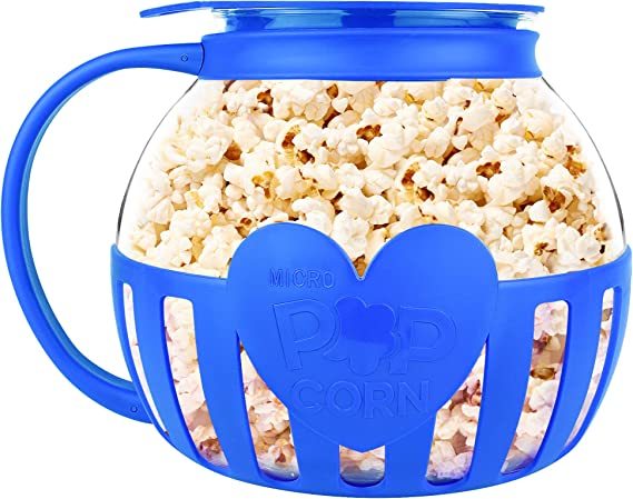 Microwave Micro-Pop Popcorn Pot Glass Plastic Cover